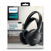 PHILIPS SHC5200/10 Auriculares Inalámbricos para TV y Cine en Casa - Sonido Envolvente, Base de Carga Incluida