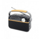 SAMI Radio Portatil Vintage Am/fm/sw con Bt,ranura USB y Micro Sd RS-11811 Negro