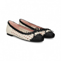 Bailarina Trenzada Negro+hielo  PRETTY BALLERINAS