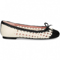 Bailarina Trenzada Negro+hielo  PRETTY BALLERINAS