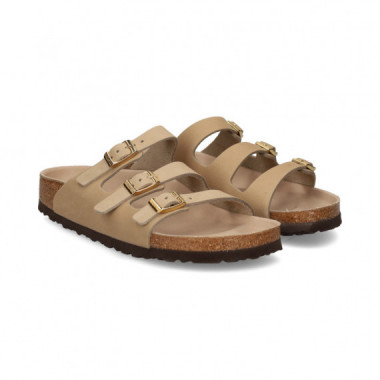 Pala 3 Hebillas Nobuck Beige  BIRKENSTOCK