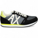 Deportivo Textil/ante Negro+gris  ARMANI EXCHANGE