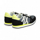 Deportivo Textil/ante Negro+gris  ARMANI EXCHANGE