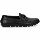 Conductor Placa Piel Negro  EMPORIO ARMANI