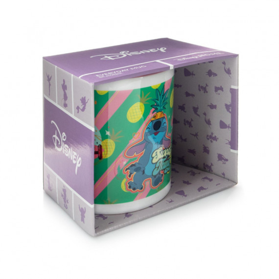 Taza Lilo y Stitch con Interior Rosa 315 Ml  PYRAMID