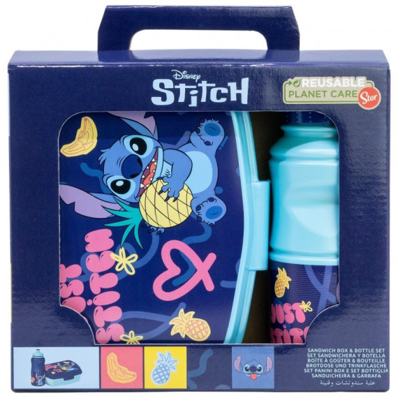 Set de Regalo Fiambrera y Botella Stitch Disney  STOR