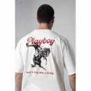 Camiseta Esenzia blanca playboy tee