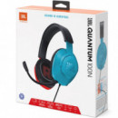 JBL Quantum 100N Auricular Gaming Compatible con Nintendo Switch Azul/rojo