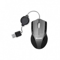 Ratón BLAZE M-2051 para Portátiles con Cable Retráctil