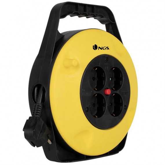 NGS Grid Round Alargador Cable 10M 4 Enchufes