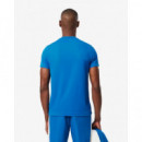 Camiseta Deportiva con Detalles de Marca Estampados Ultra Dry de LACOSTE