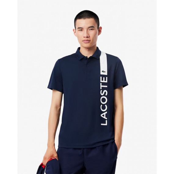 Polo Deportivo con Estampado de Marca Ultra Dry de LACOSTE