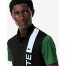 Polo Deportivo con Estampado de Marca Ultra Dry de LACOSTE