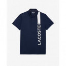 Polo Deportivo con Estampado de Marca Ultra Dry de LACOSTE