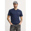 Camiseta de Algodón con Cuello en V de LACOSTE