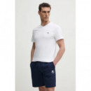 Camiseta de Algodón con Cuello en V de LACOSTE