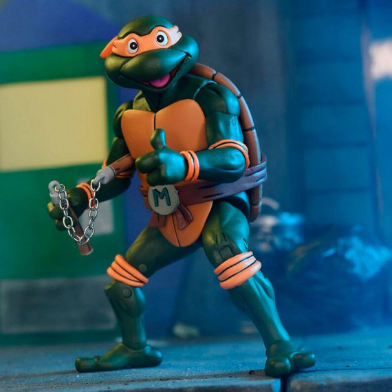 Figura Michelangelo Ultimate Tortugas Ninja (cartoon)  NECA