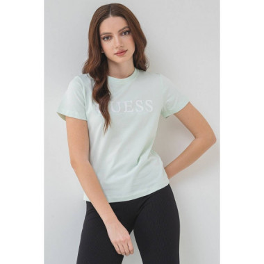 Kamelie Cn T-shirt Light Sap Green  GUESS