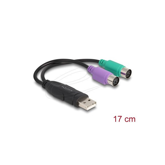 DELOCK Cable Adaptador Usb/m a 2XPS/2 61051