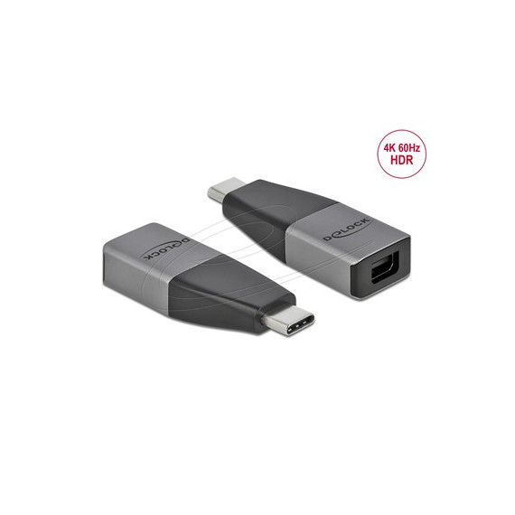 DELOCK Adaptador Tipo-c a Mini Displayport/h 4K 60HZ Compacto 64121 Miniatrura Hdr Comp Hdcp 1.4-2.2