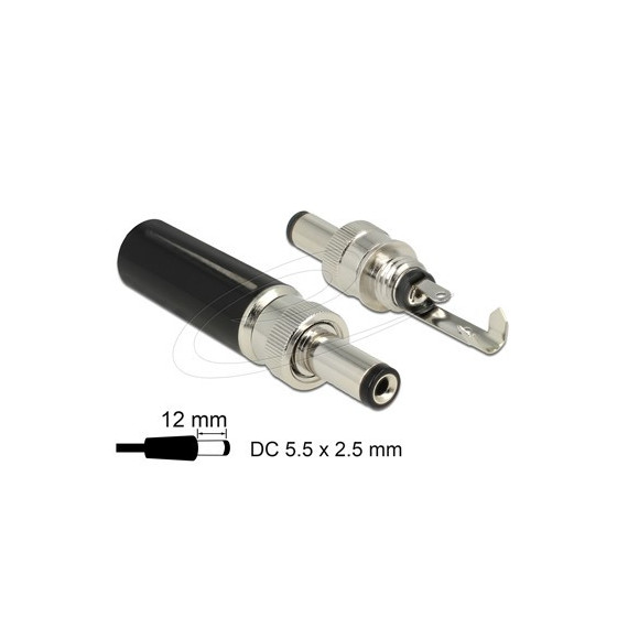 DELOCK Conector Hembra Dc 5.5X2.5MM para Soldar