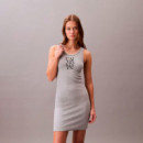 Vestido de Tirantes de Canalé  CALVIN KLEIN
