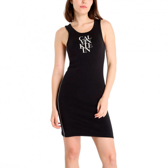 Vestido de Tirantes de Canalé  CALVIN KLEIN