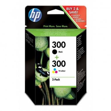 HP CARTUCHO CN637EE KIT NEGRO+COLOR Nº 300
