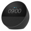 AMAZON Altavoz Inteligente + Despertador Echo Spot (2024) Negro - Alexa