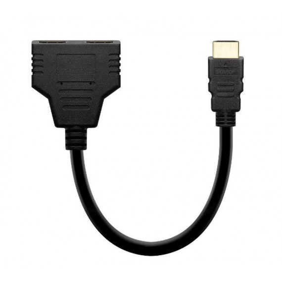 SAVIO Splitter para 2 Monitores HDMI
