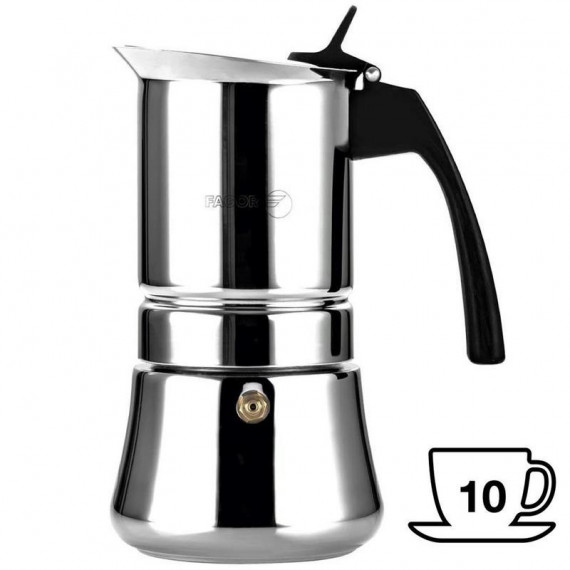 FAGOR Etnica Cafetera Italiana Acero 10 Tazas
