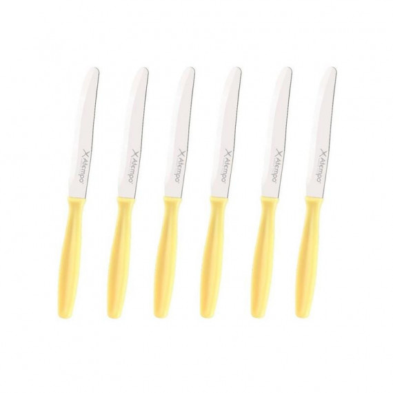 ATEMPO Pack 6 Cuchillos Postre Doble Blíster