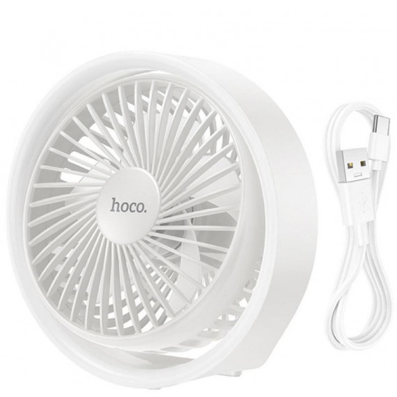 HOCO HX22 Ventilador de Escritorio Recargable con Luz Ambiental