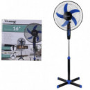 VIVAMAX VM-V16 Ventilador de Pie 16'' 5 Aspas
