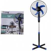 VIVAMAX VM-V16 Ventilador de Pie 16'' 5 Aspas