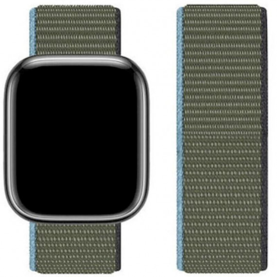 HOCO WA02 Correa Nylon Loop Apple Watch 38/40/41MM - Verde Oliva Oscuro