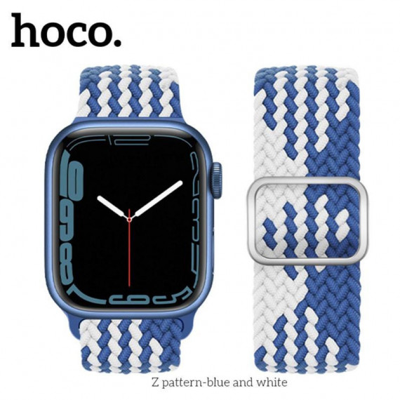 HOCO WA05 Correa Nylon Iwatch 42/44/45/49MM Azul/blanco