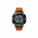 FILA Reloj Digital Negro y Naranja 38-824-102