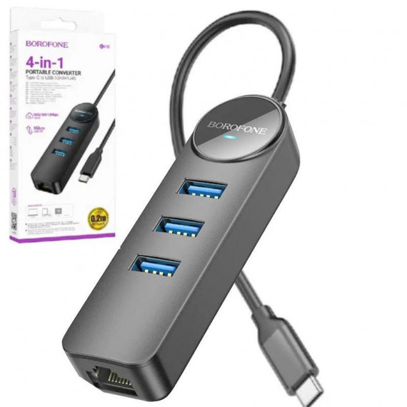 BOROFONE DH6 Hub Usb-c 4-EN-1