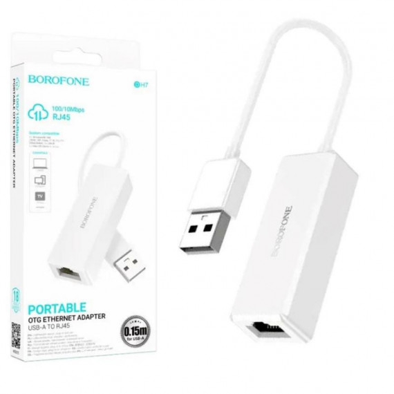 BOROFONE DH7 Adaptador Usb-a a Ethernet RJ45