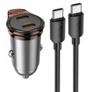 HOCO NZ16B Cargador de Coche Usb-c PD45W con Cable