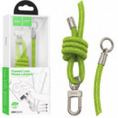 HOCO GH6 Cordón Ajustable para Móviles Verde Fluorescente