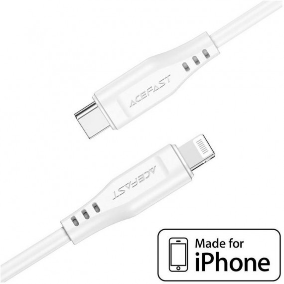 ACEFAST C3-01 Cable Usb-c a Lightning 1.2M 30W Blanco