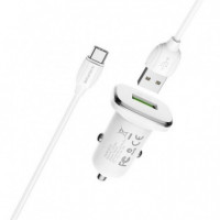 BOROFONE BZ12A Cargador Coche Usb-c 18W Blanco
