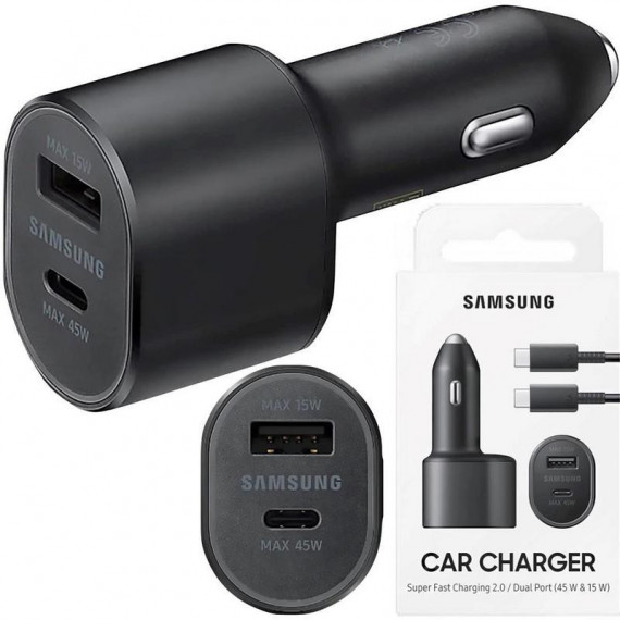 SAMSUNG EP-L5300 Cargador de Coche Dual Usb-c 60W