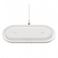 BOROFONE BQ7 Cargador Inalámbrico Doble 10W Blanco