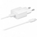 SAMSUNG Cargador 15W Usb-c con Cable Usb-c Blanco