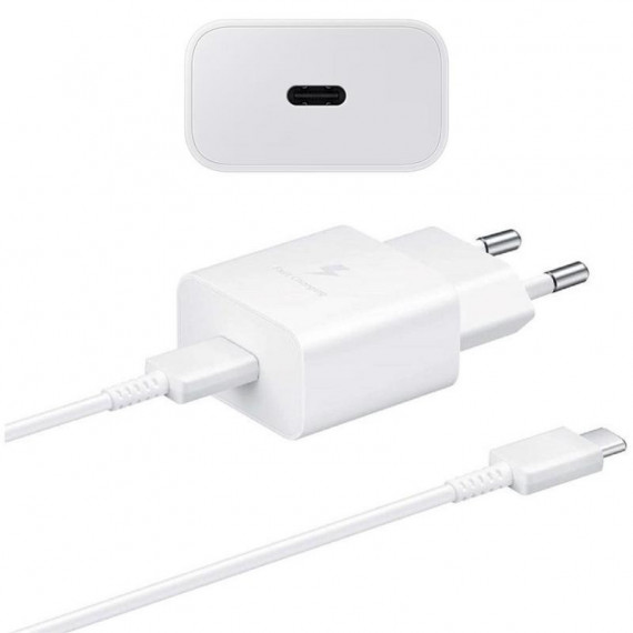 SAMSUNG Cargador Super Rápido 25W Usb-c Blanco