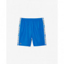 Pantalón Corto de Rayas con Logotipo Deportivo de LACOSTE