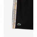 Pantalón Corto de Rayas con Logotipo Deportivo de LACOSTE